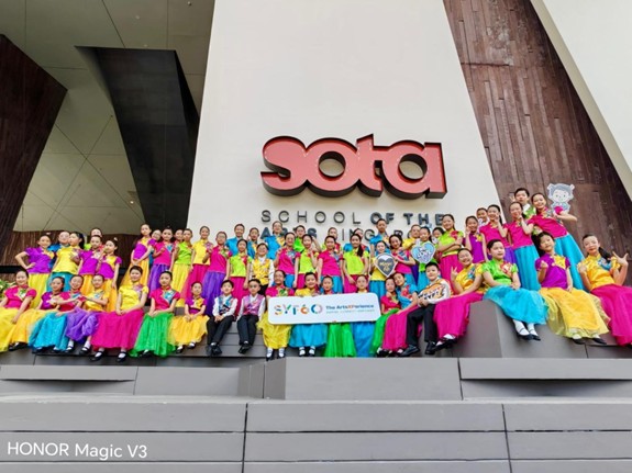MBS Choir members performing in 2026 Singapore Youth Festival